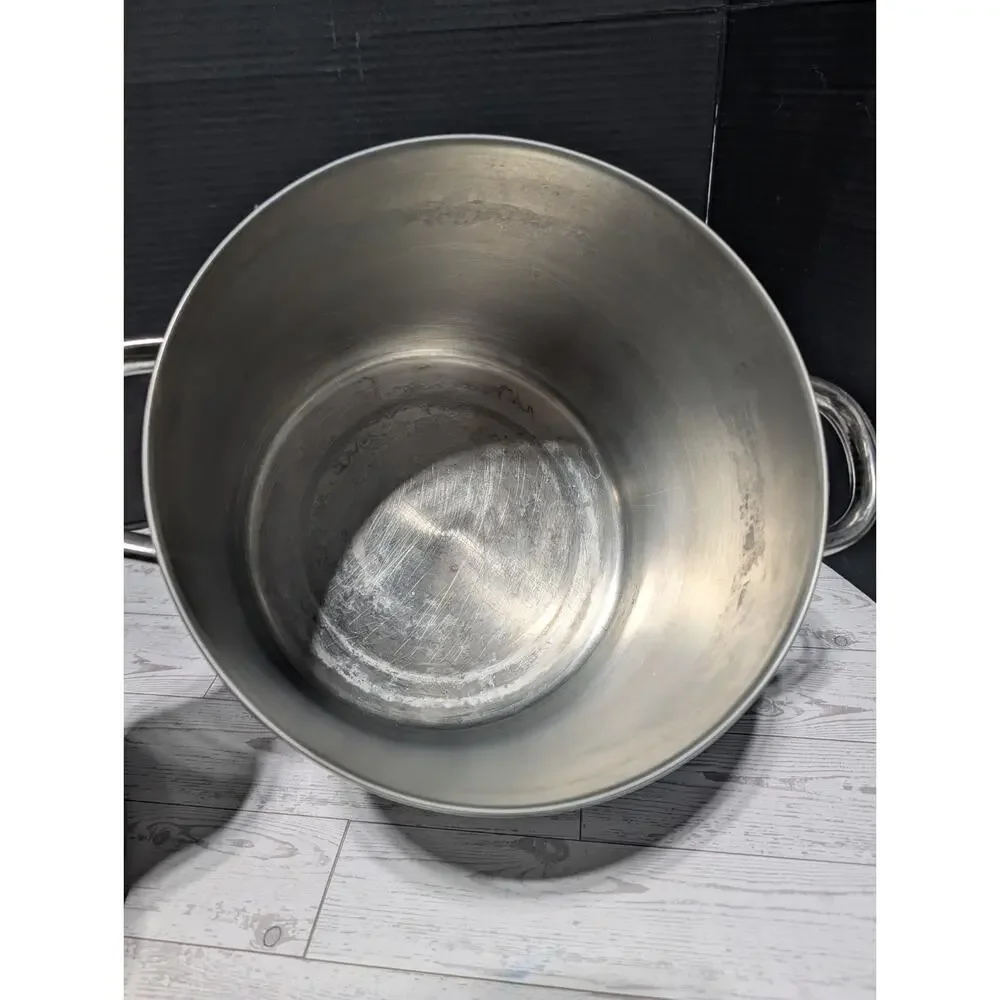 VTG Revere Ware 1801 Copper Clad 8 Quart Stock Pot w/Lid Clinton, ILL USA 98